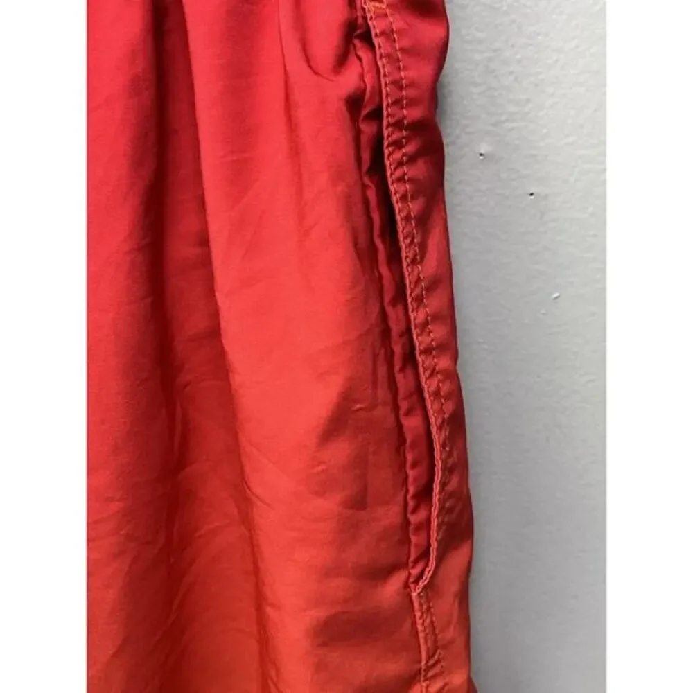 SPEEDO Red Ombre Board Shorts SWIM‎ TRUNKS Mens Medium Lined Elastic Waist